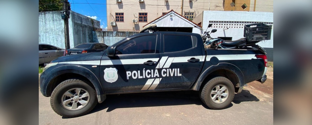 EM MACAPÁ, POUCAS HORAS APÓS O CRIME, POLÍCIA CIVIL RECUPERA MOTOCICLETA FURTADA
