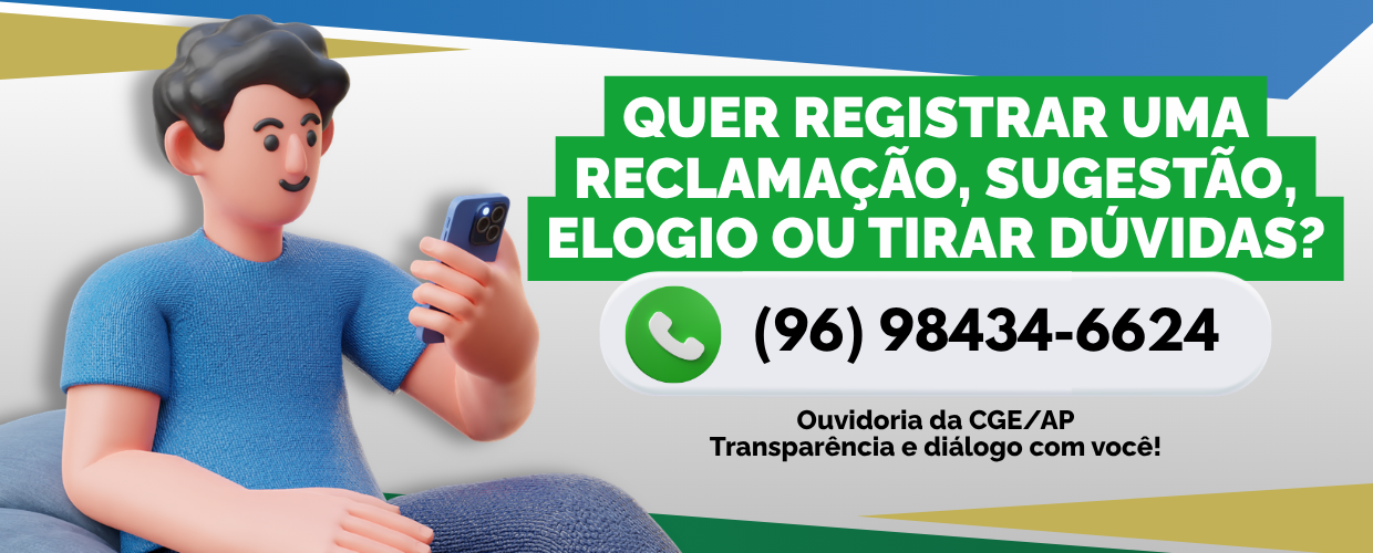 Ouvidoria da CGE/AP via WhatsApp