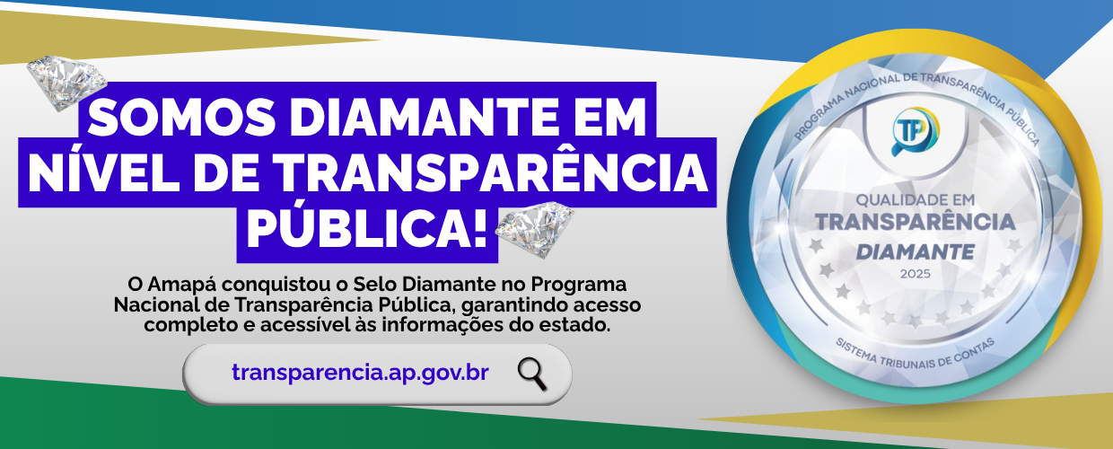Somos diamante em nível de transparência
