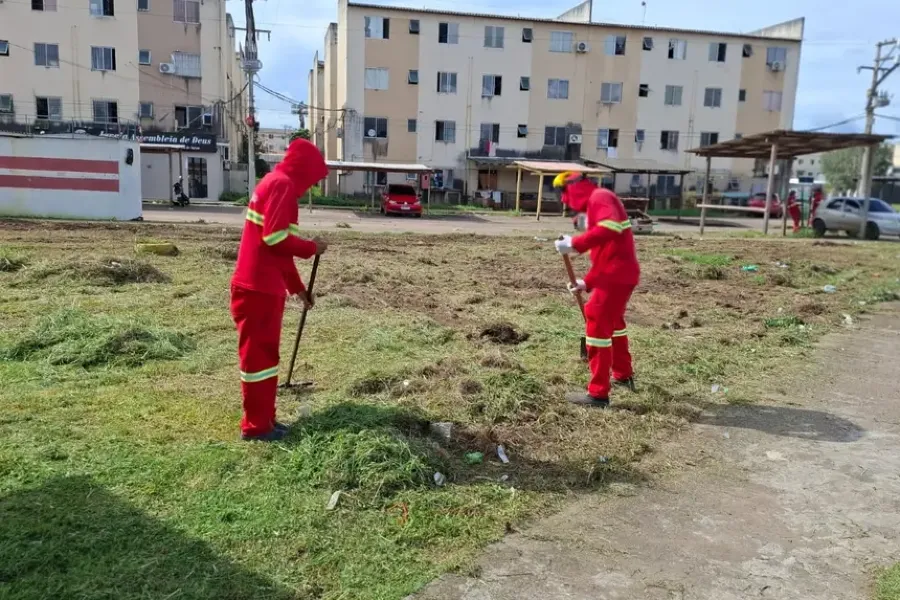 Governo do Estado inicia força-tarefa de limpeza no Residencial Macapaba, na Zona Norte da capital