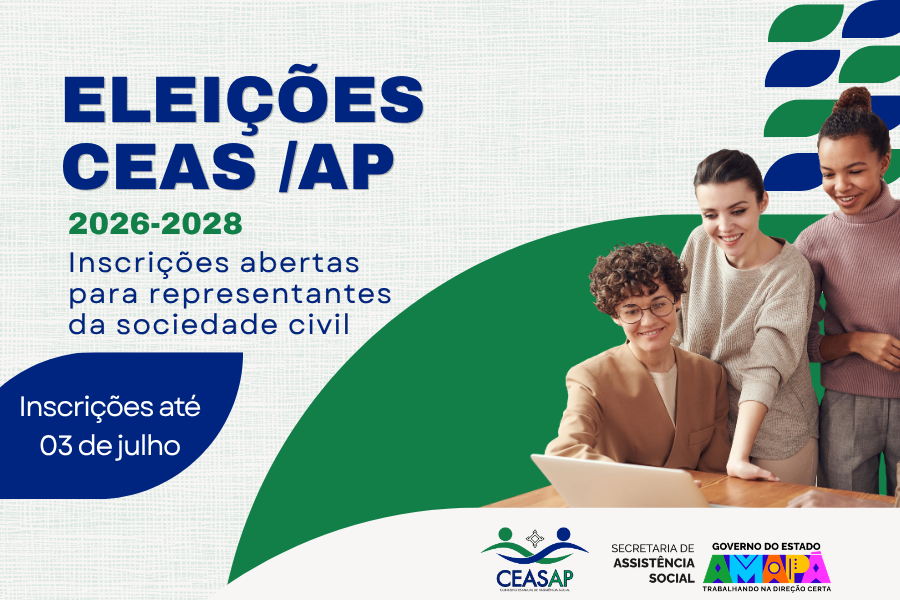 CEAS/AP abre inscrições para eleição da representação da sociedade civil no biênio 2026-2028