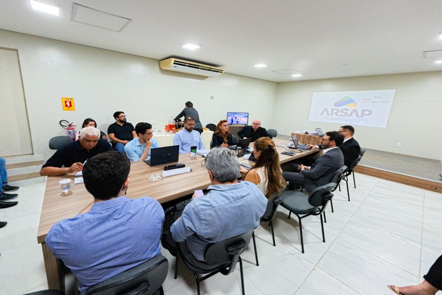 Arsap recebe técnicos da Agência Nacional de Águas para agenda institucional sobre regulação do saneamento