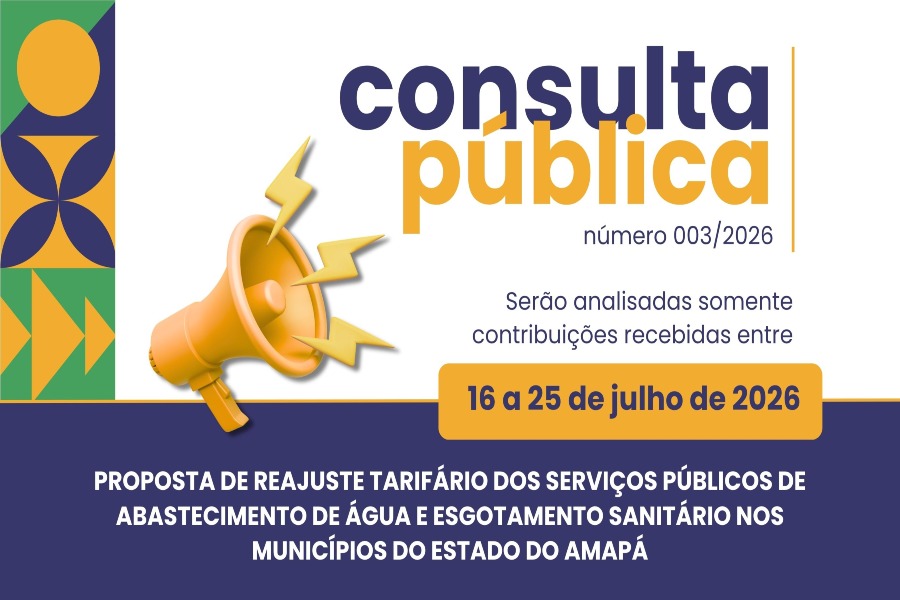 Arsap abre Consulta Pública sobre proposta de Reajuste Tarifário dos serviços de água e esgotamento sanitário