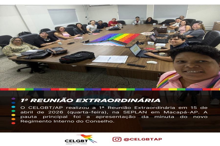 1ª Reunião extraordinária do CELGBT AP
