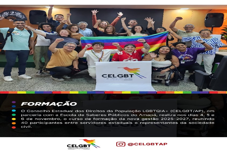 Curso de Formação da nova gestão do CELGBT/AP